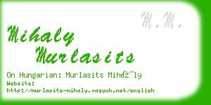 mihaly murlasits business card
